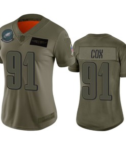 Womens Philadelphia Eagles Fletcher Cox Camo 2019 Salute To Service Limited Jersey