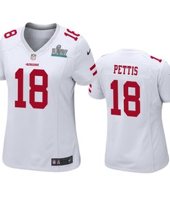 Womens San Francisco 49ers Dante Pettis White Super Bowl Liv Game Jersey