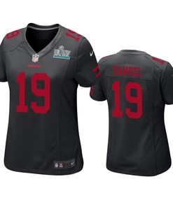 Womens San Francisco 49ers Deebo Samuel Black Super Bowl Liv Game Jersey