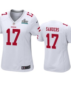 Womens San Francisco 49ers Emmanuel Sanders White Super Bowl Liv Game Jersey