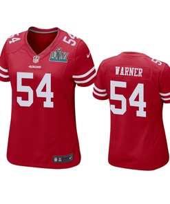 Womens San Francisco 49ers Fred Warner Scarlet Super Bowl Liv Game Jersey