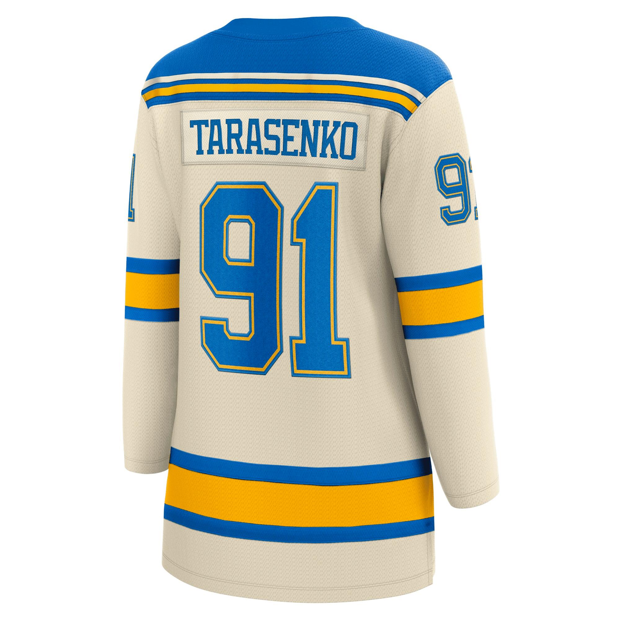 Women's Vladimir Tarasenko Cream St. Louis Blues 2022 Winter Classic Breakaway Player Jersey Jersey