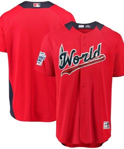 World Majestic 2018 Mlb All-star Futures Game On-field Team Jersey - Scarlet
