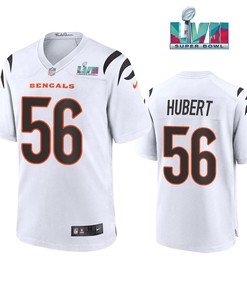 Wyatt 56 Hubert Cincinnati Bengals Super Bowl LVII Men Game Jersey