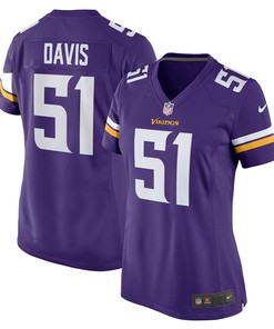 Wyatt Davis Minnesota Vikings Womens Game Jersey - Purple Nfl