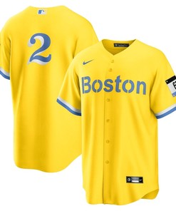 Xander Bogaerts 2 Boston Red Sox City Connect Jersey - Gold/Light Blue
