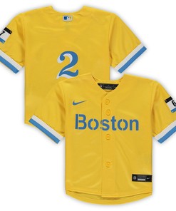 Xander Bogaerts Boston Red Sox Infant City Connect Script Replica Jersey - Gold Mlb