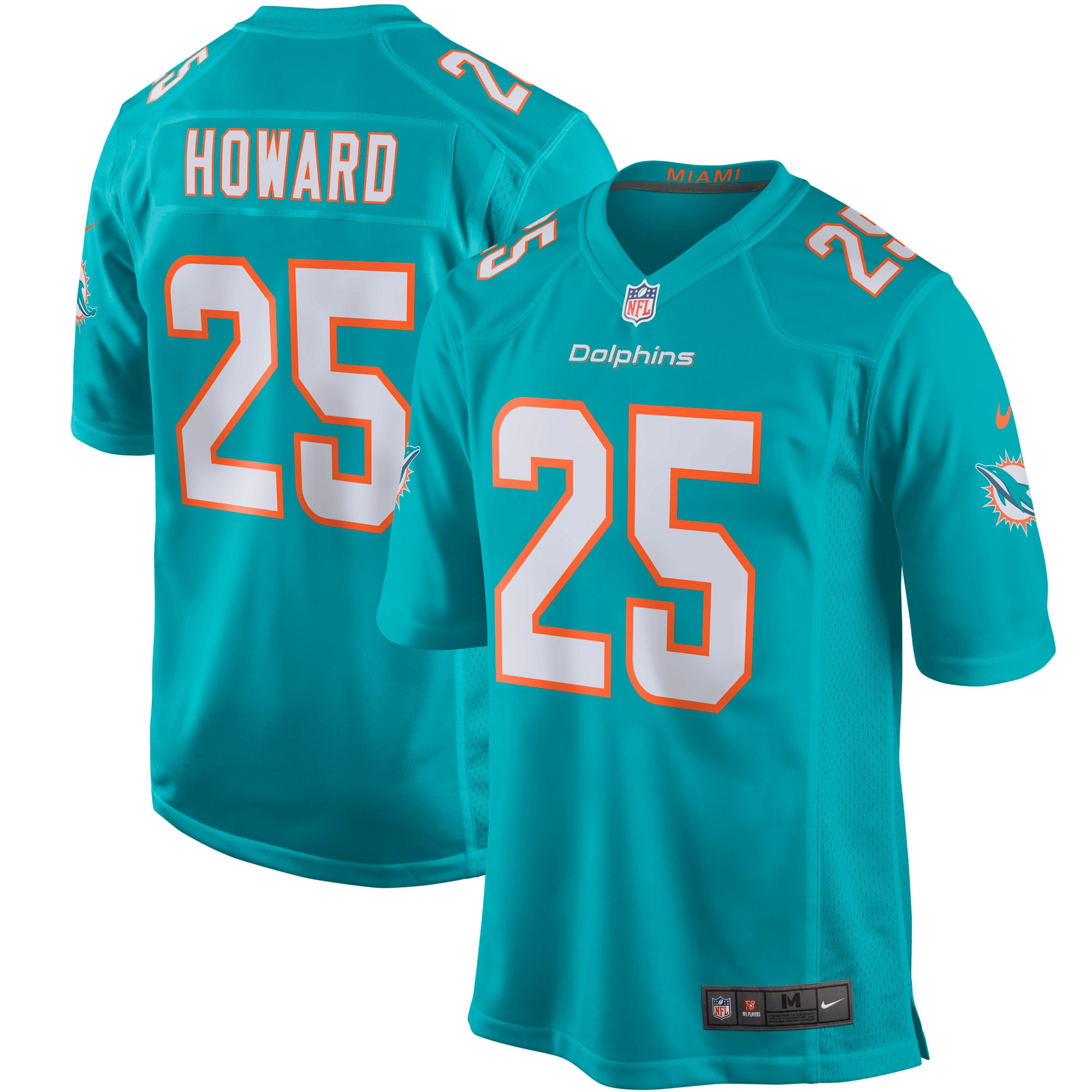 Xavien Howard Miami Dolphins Player Game Jersey - Aqua Nfl