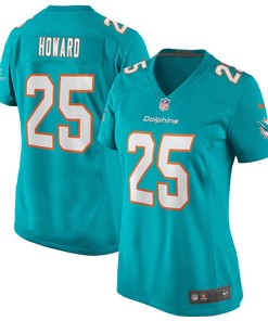 Xavien Howard Miami Dolphins Womens Game Jersey - Aqua Nfl