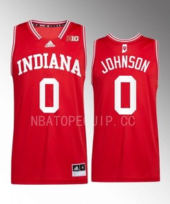 Xavier Johnson 0 Indiana Hoosiers Uniform Jersey 2022-23 College Basketball Red
