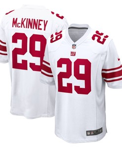 Xavier McKinney 29 New York Giants Away Game Player Jersey - White