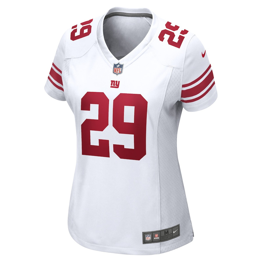 Xavier McKinney 29 New York Giants Women's Away Game Player Jersey - White