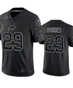 Xavier Rhodes 29 Buffalo Bills Black Reflective Limited Jersey - Men