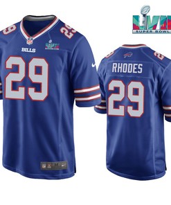 Xavier Rhodes 29 Buffalo Bills Super Bowl LVII Game Player Men Jersey - Royal Jersey