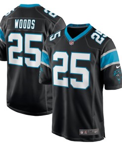 Xavier Woods Carolina Panthers Game Jersey - Black
