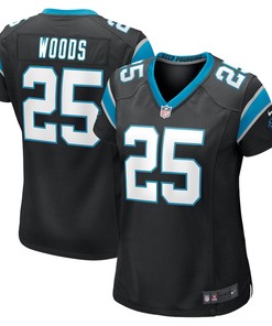 Xavier Woods Carolina Panthers Women's Game Jersey - Black