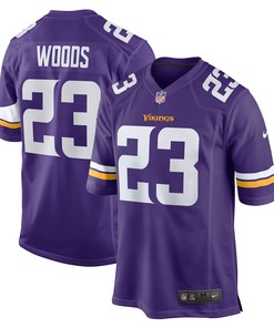 Xavier Woods Minnesota Vikings Game Jersey - Purple Nfl
