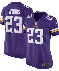 Xavier Woods Minnesota Vikings Womens Game Jersey - Purple Nfl