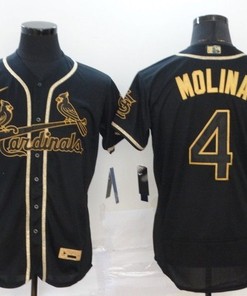 Yadier Molina #4 St Louis Cardinals 2020 Mlb Black Jersey