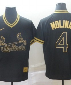 Yadier Molina #4 St Louis Cardinals 2020 Mlb Black Jersey