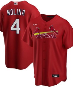 Yadier Molina #4 St Louis Cardinals 2020 Mlb Red Jersey