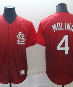 Yadier Molina #4 St Louis Cardinals 2020 Mlb Red Jersey