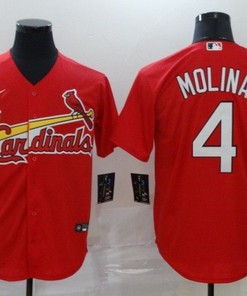 Yadier Molina #4 St Louis Cardinals 2020 Mlb Red Jersey