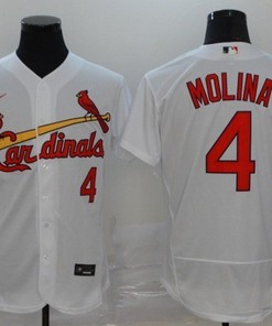 Yadier Molina #4 St Louis Cardinals 2020 Mlb White Jersey