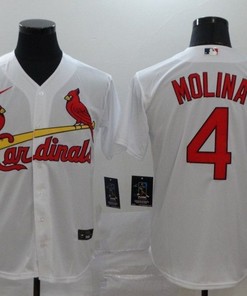 Yadier Molina #4 St Louis Cardinals 2020 Mlb White Jersey