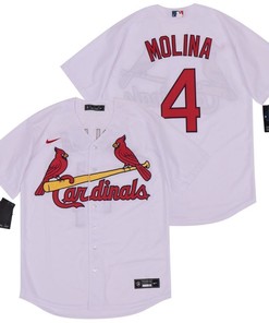 Yadier Molina #4 St Louis Cardinals 2020 Mlb White Jersey