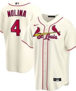 Yadier Molina #4 St Louis Cardinals 2020 Mlb White Jersey A1