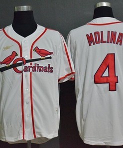 Yadier Molina #4 St Louis Cardinals 2020 Mlb White Jersey A2