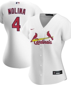Yadier Molina #4 St Louis Cardinals 2020 Mlb White Womens Jersey