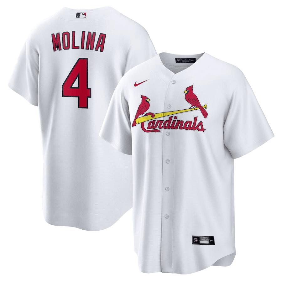 Yadier Molina 4 St. Louis Cardinals Home Men Jersey - White