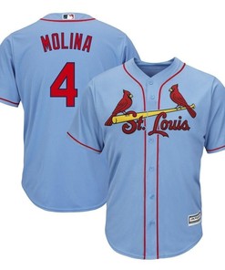 Yadier Molina St. Louis Cardinals Alternate Cool Base Player Jersey - Horizon Blue