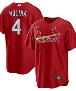Yadier Molina St. Louis Cardinals Alternate Replica Player Name Jersey - Red Mlb