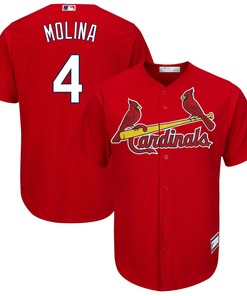 Yadier Molina St. Louis Cardinals Big & Tall Replica Player Jersey - Red Mlb
