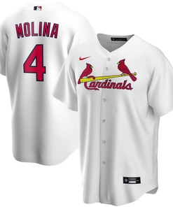 Yadier Molina St Louis Cardinals Home Replica Player Jersey White Mlb