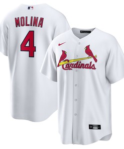 Yadier Molina St. Louis Cardinals Home Replica Player Name Jersey - White Mlb