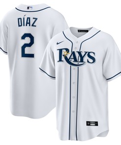 Yandy Díaz 2 Tampa Bay Rays Home Team Men Jersey - White