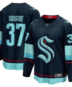 Yanni Gourde Seattle Kraken Fanatics Branded Home Premier Breakaway Player Jersey - Deep Sea Blue Nhl