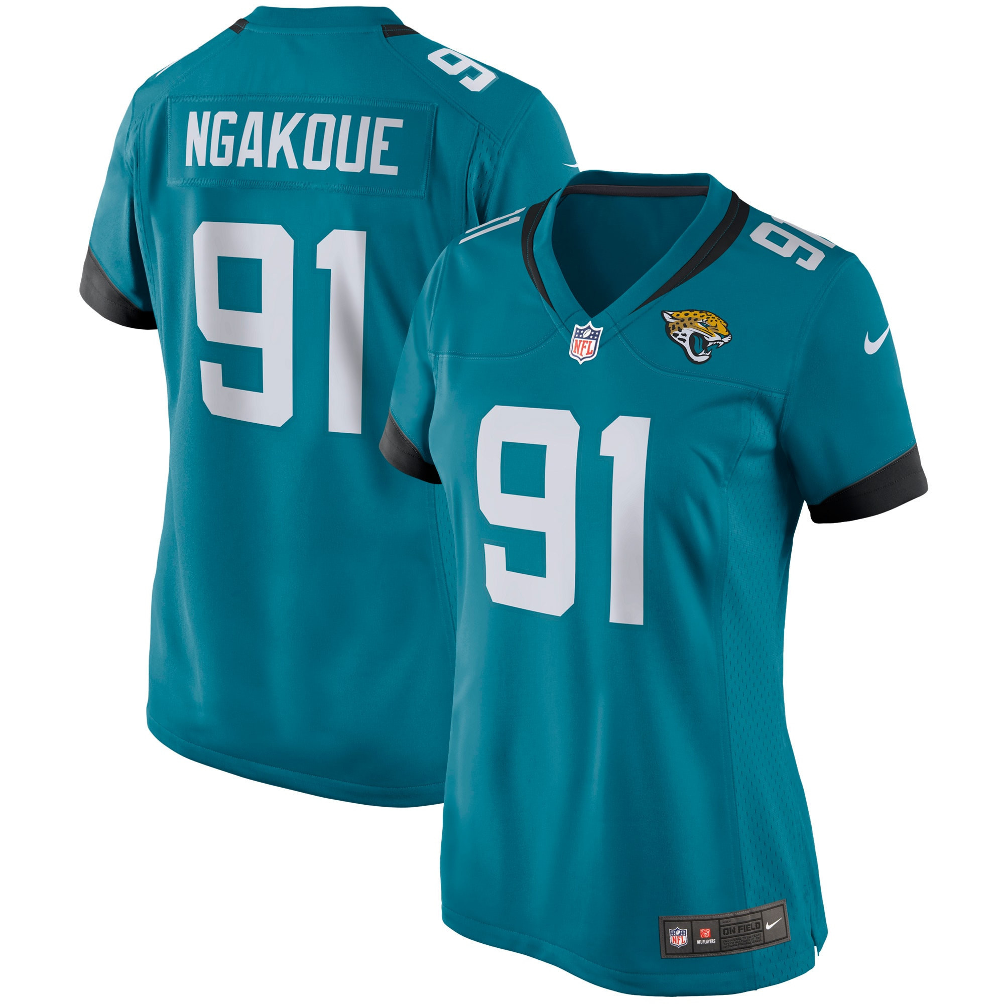 Yannick Ngakoue Jacksonville Jaguars Womens Game Jersey Teal Nfl