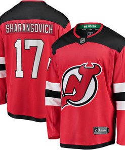 Yegor Sharangovich New Jersey Devils Fanatics Branded 2017/18 Home Breakaway Replica Jersey - Red Nhl