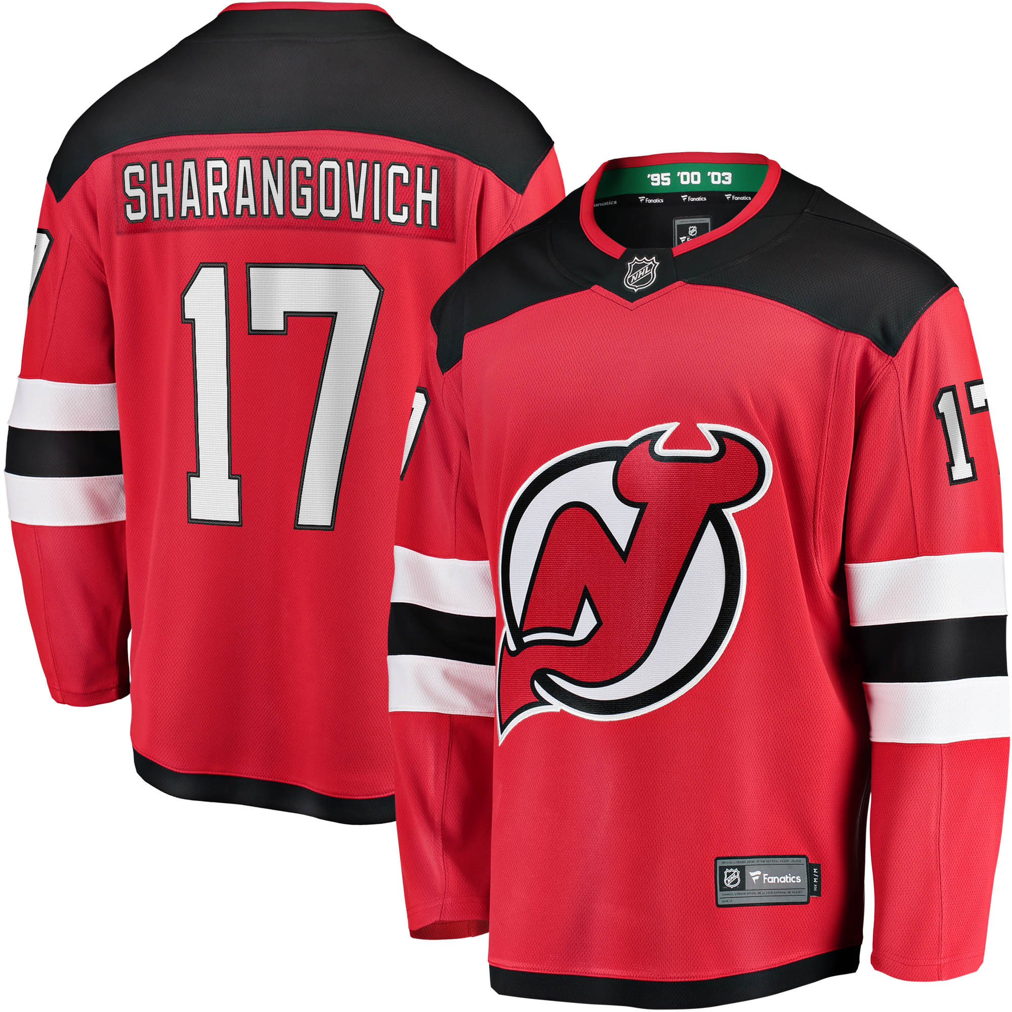 Yegor Sharangovich New Jersey Devils Fanatics Branded 2017/18 Home Breakaway Replica Jersey - Red Nhl