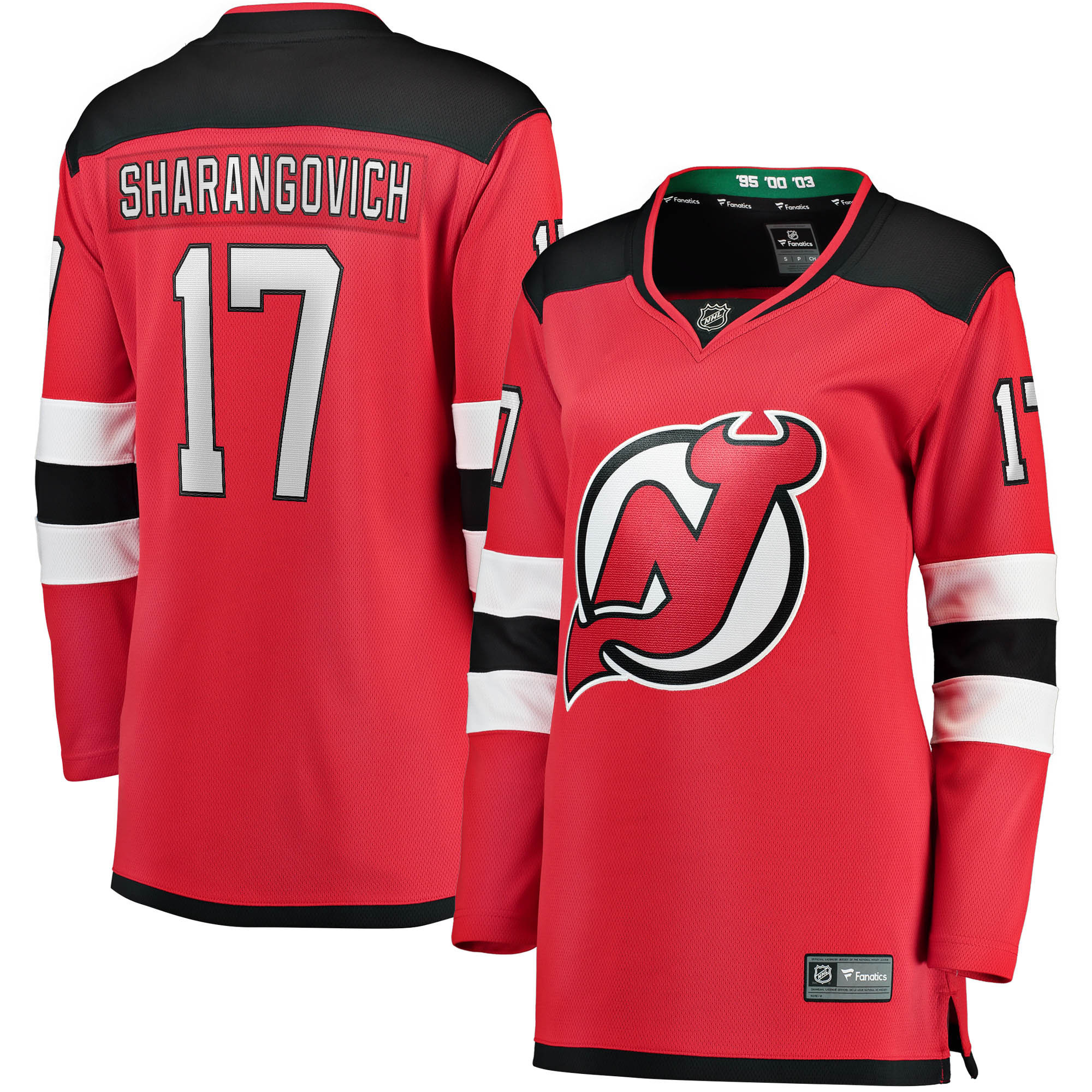 Yegor Sharangovich New Jersey Devils Fanatics Branded Womens 2017/18 Home Breakaway Jersey - Red Nhl