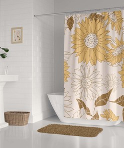 Yellow Daisies Shower Curtain for a Floral Touch in your Home Decor