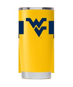 Yellow West Virginia Tumbler with Stripes - Limited Edition