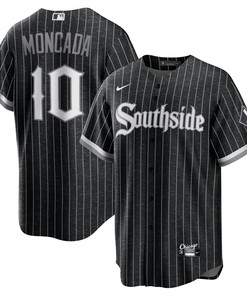 Yoan Moncada Chicago White Sox 2021 City Connect Replica Player Jersey - Black Mlb