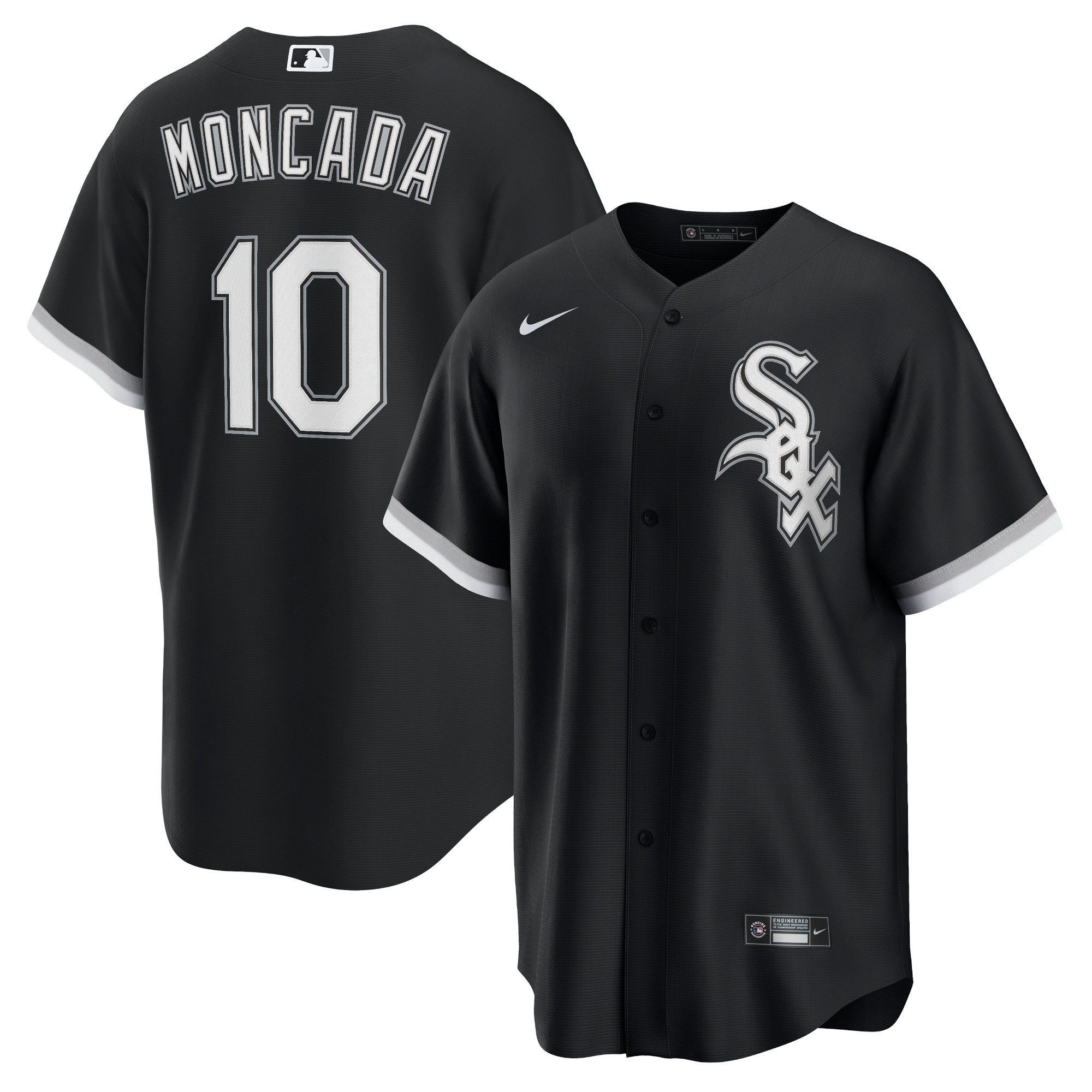 Yoan Moncada Chicago White Sox Alternate Replica Player Name Jersey - Black Mlb