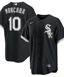 Yoan Moncada Chicago White Sox Alternate Replica Player Name Jersey - Black Mlb